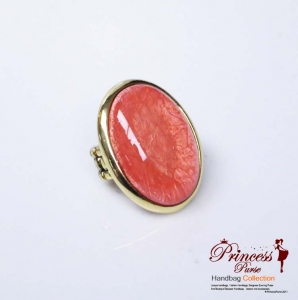 Big Face Colored Ruby Stretch Ring